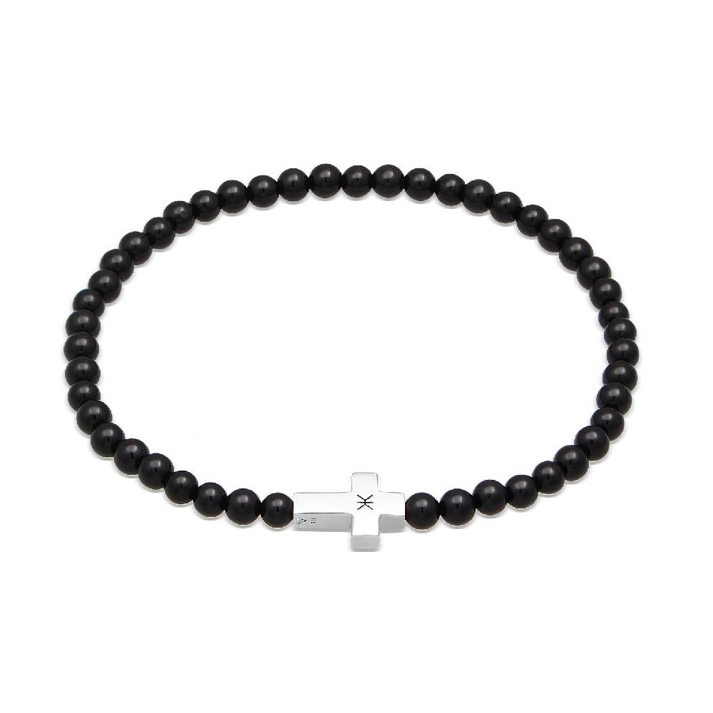 Kuzzoi Armband Kreuz | Onyx (Schwarz) im Angebot