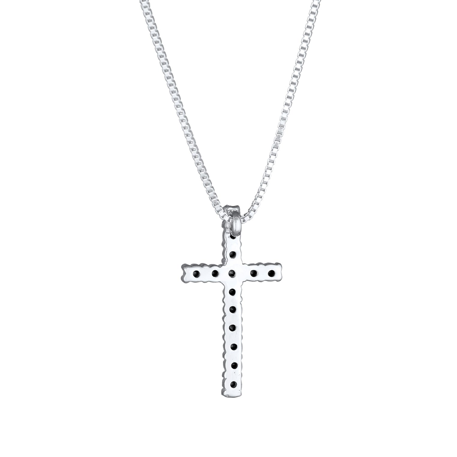 Kuzzoi Halskette Kreuz | Kristalle (Weiß) Flash Sale