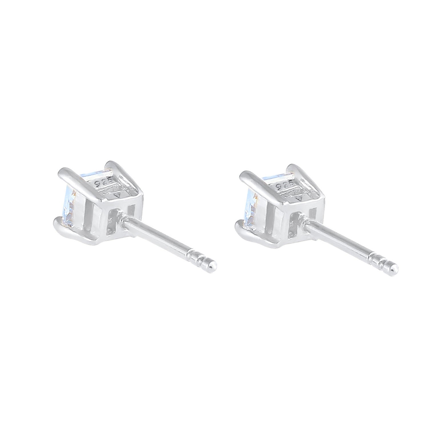 Kuzzoi Ohrstecker Quadrat | Zirkonia Kristalle (Weiß) Cyber Monday