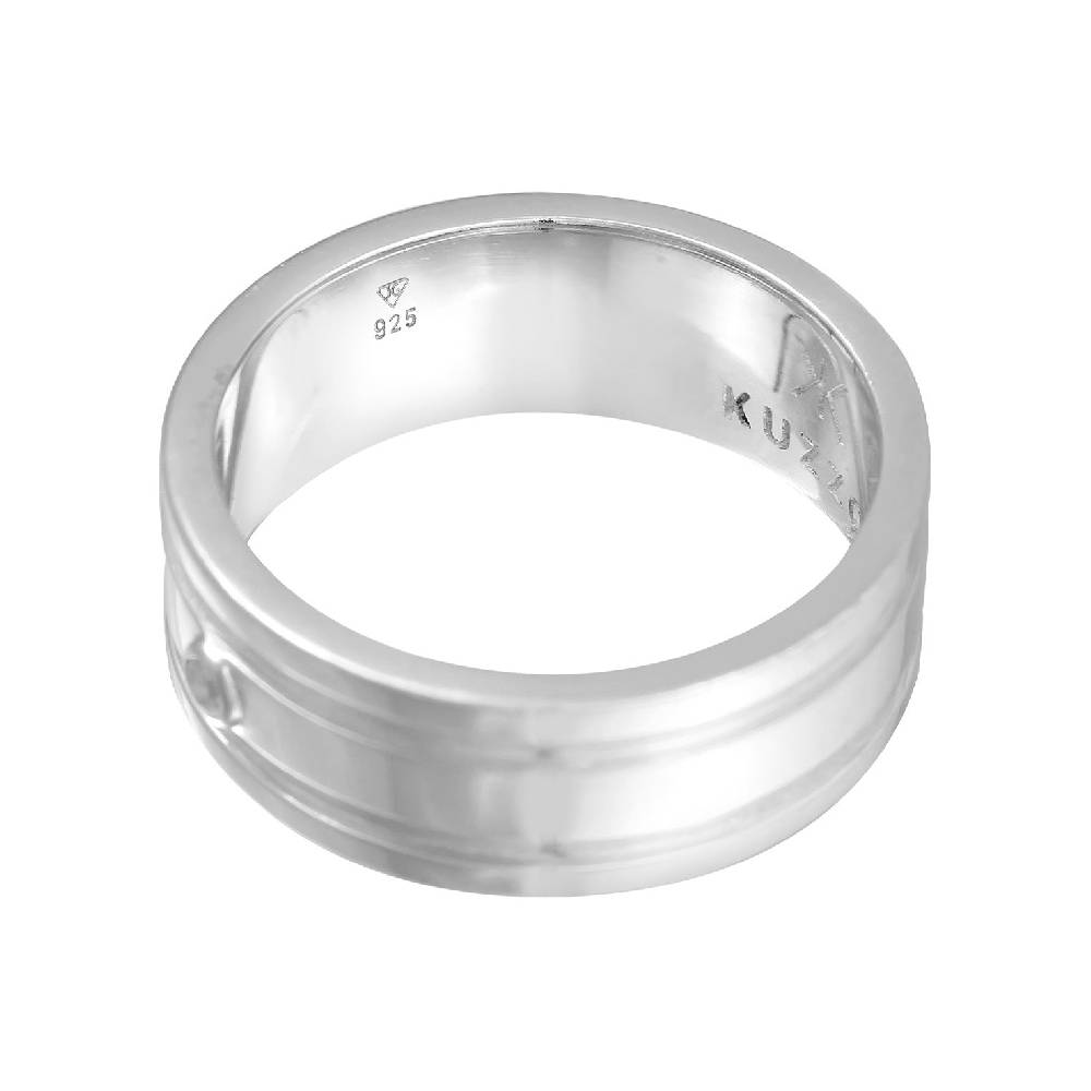 Kuzzoi Bandring Massiv | Diamant (0.03 ct) Jubiläumsangebot