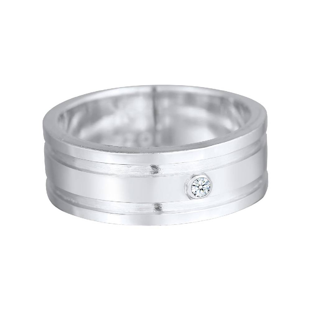 Kuzzoi Bandring Massiv | Diamant (0.03 ct) Jubiläumsangebot