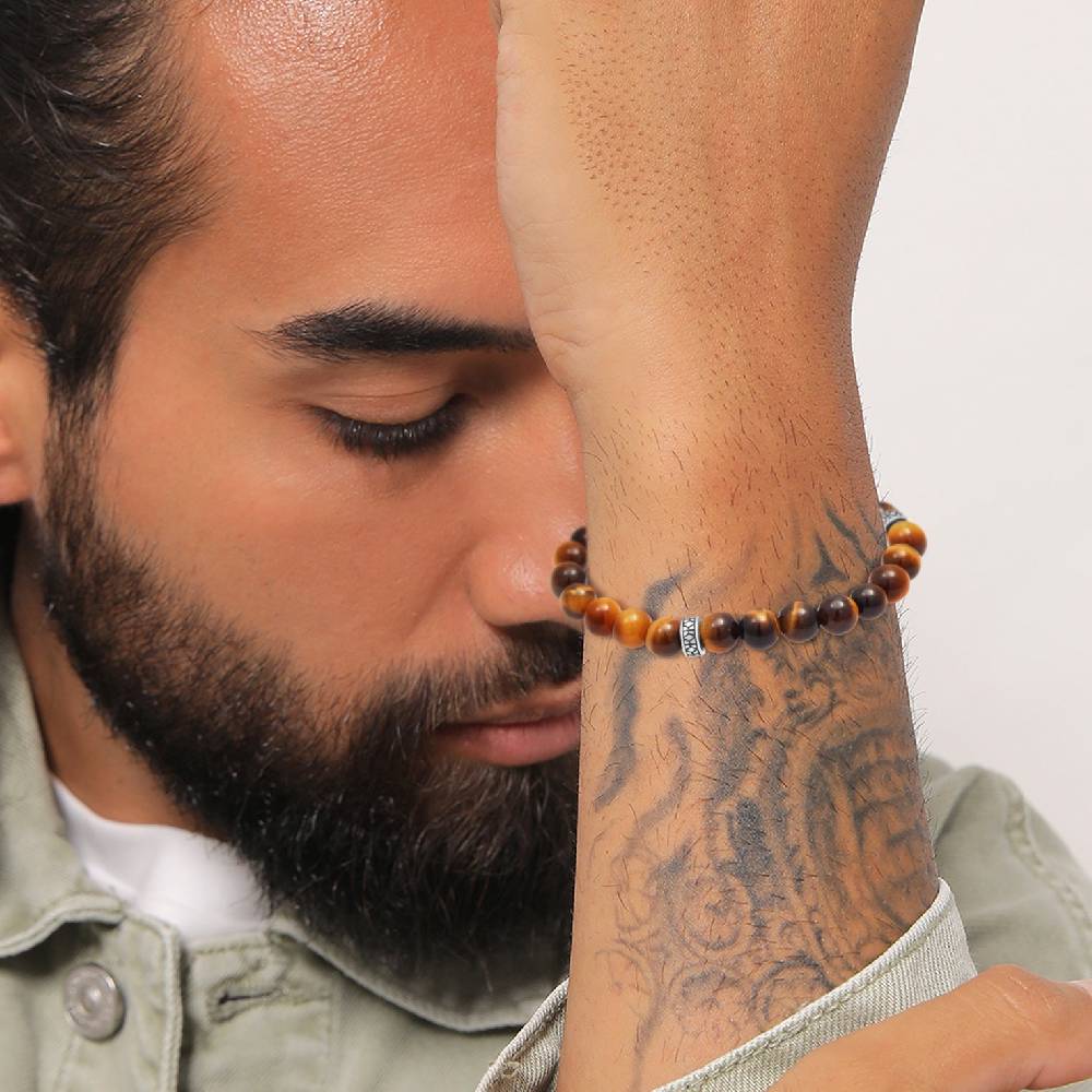 Kuzzoi Armband Vintage | Tigerauge (Braun) Blitzangebot