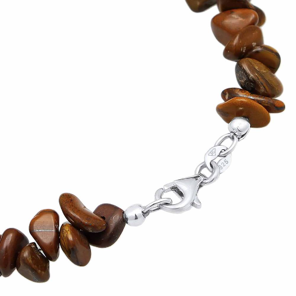 Kuzzoi Armband Splitter Natur | Tigerauge Edelsteine Neuheiten