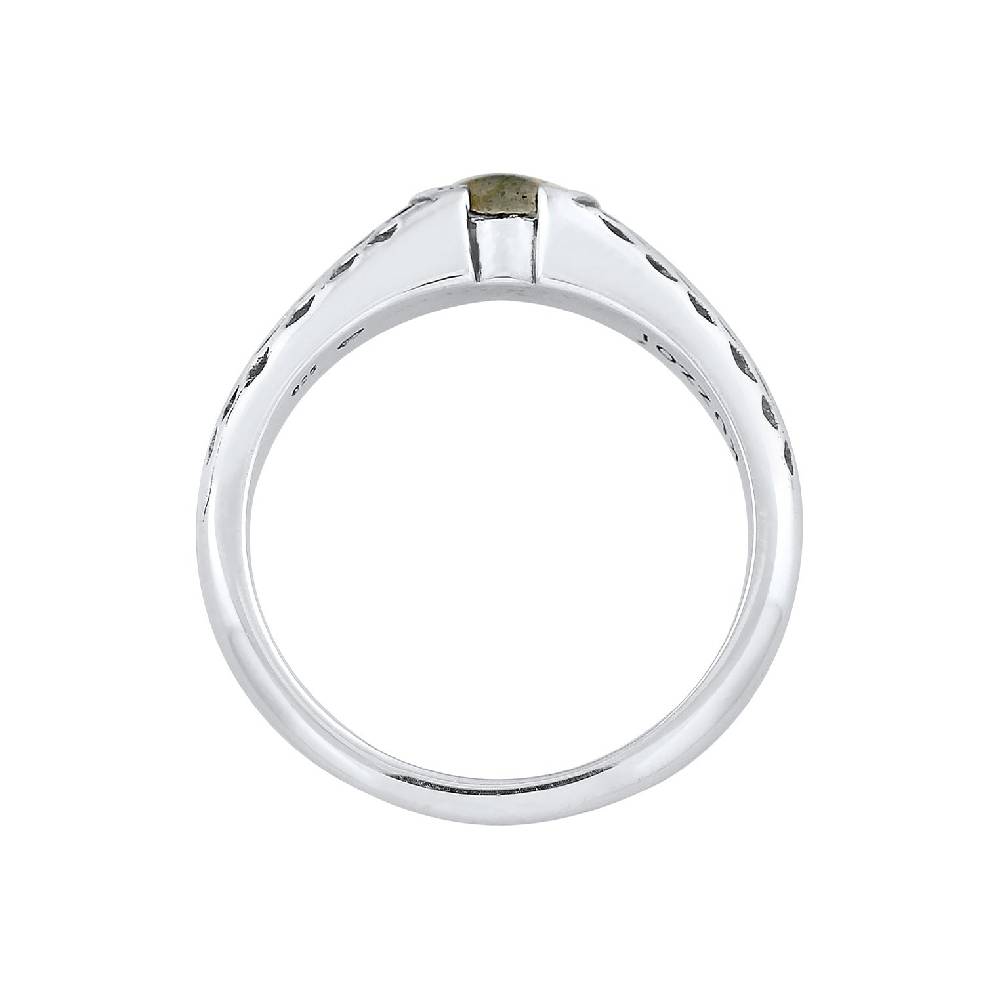 Kuzzoi Bandring Vintage | Labradorit (Grau) Letzter Tag