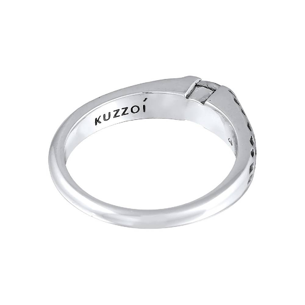 Kuzzoi Bandring Vintage | Labradorit (Grau) Letzter Tag