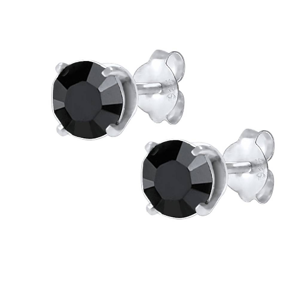 Kuzzoi Ohrstecker Basic | Kristall (Schwarz) Günstiger Verkauf