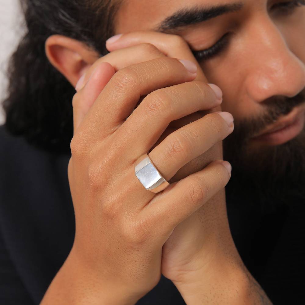 Kuzzoi Siegelring Rechteck Fabrik Onlineshop