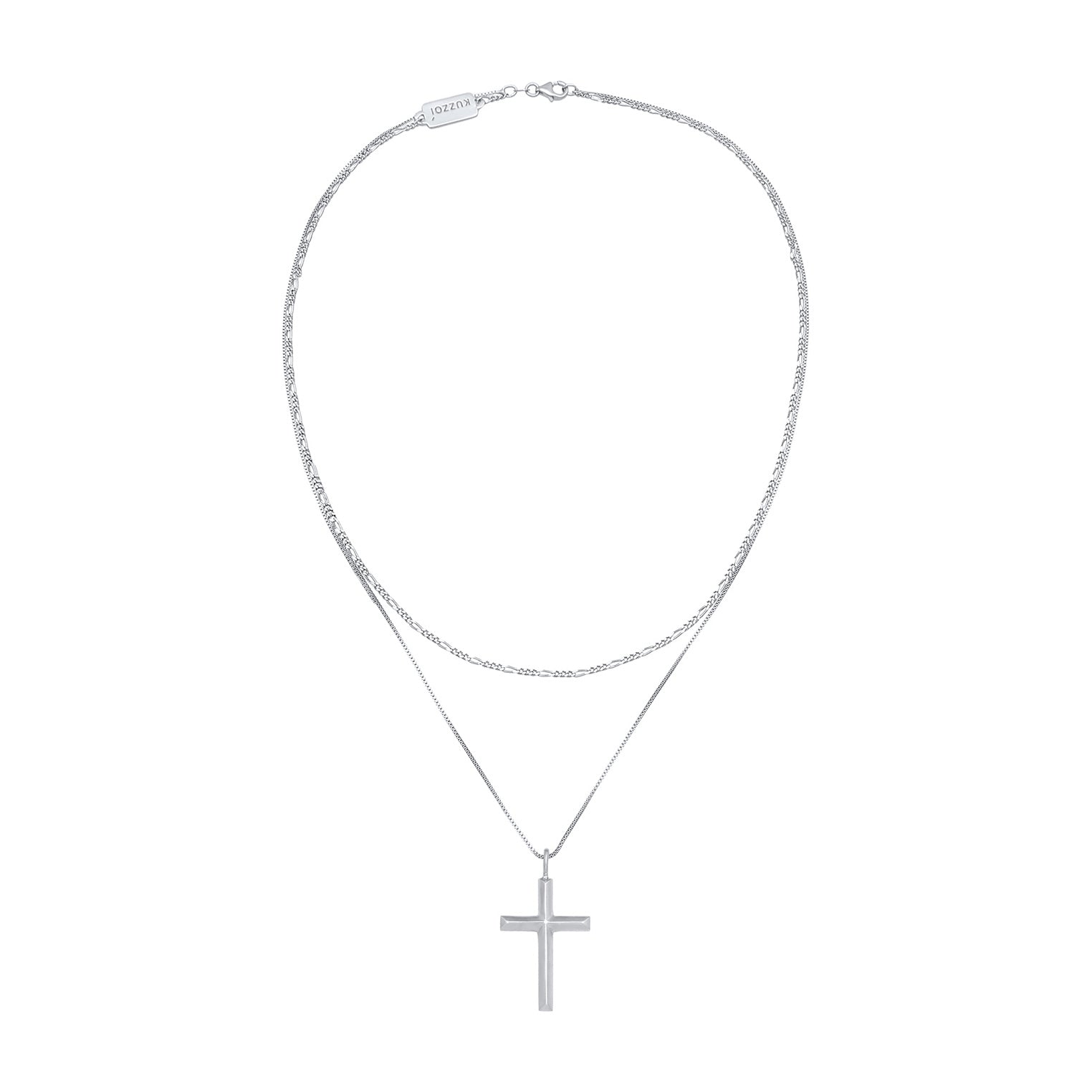 Kuzzoi Layer-Halskette Kreuz Sonderangebot