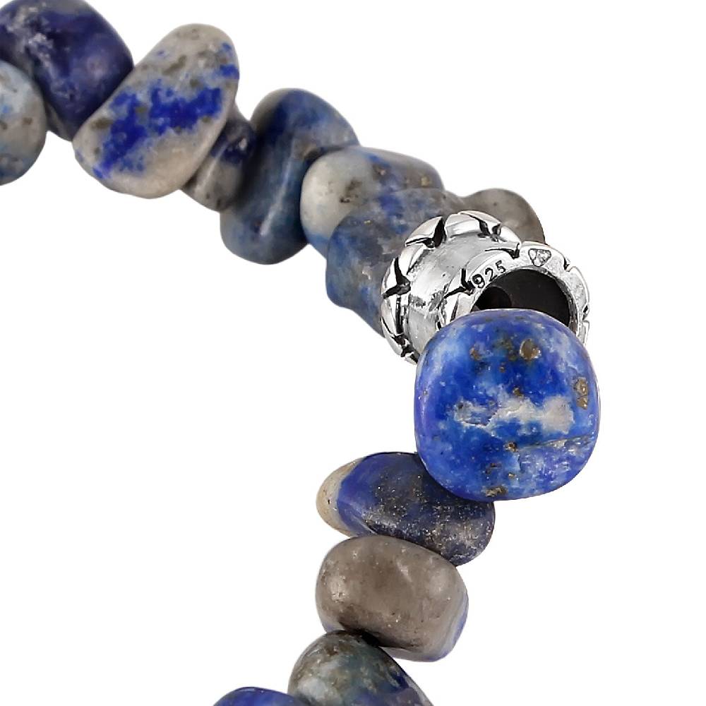 Kuzzoi Armband Beads Vintage | Lapiz Lazuli Steine (Blau) Letzte 2 Tage