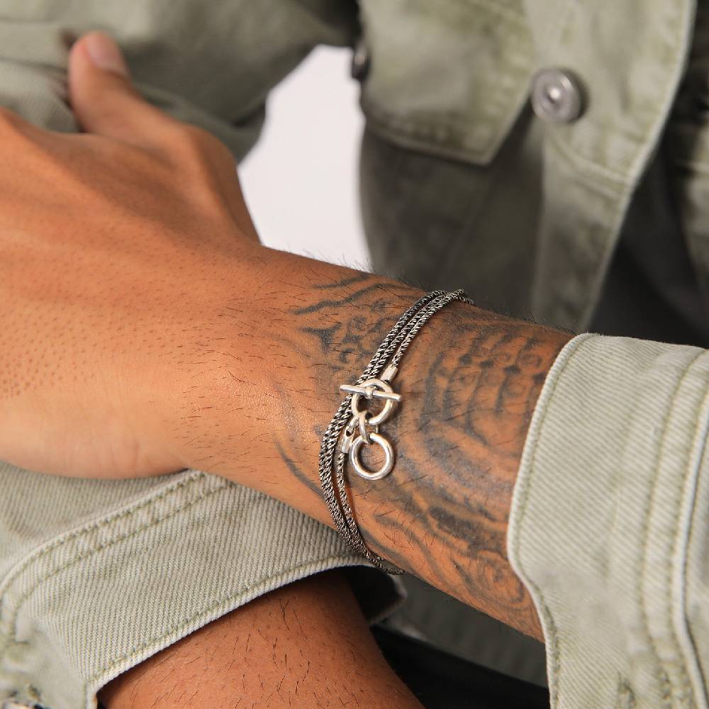 Kuzzoi Armband Kordelkette T-Bar Fabrik Onlineshop