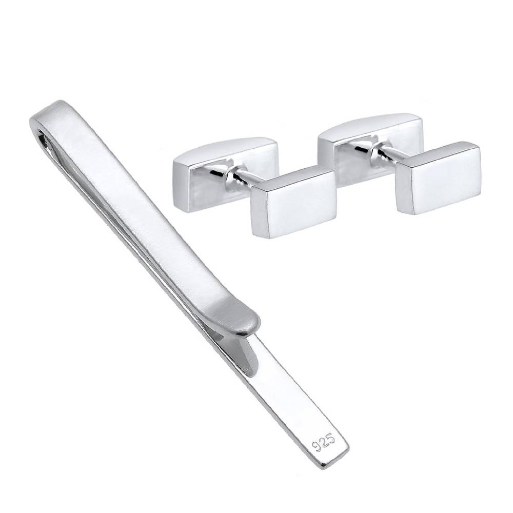Kuzzoi Schmuckset Krawattennadel Manschettenknöpfe Basic Valentinstagsangebot
