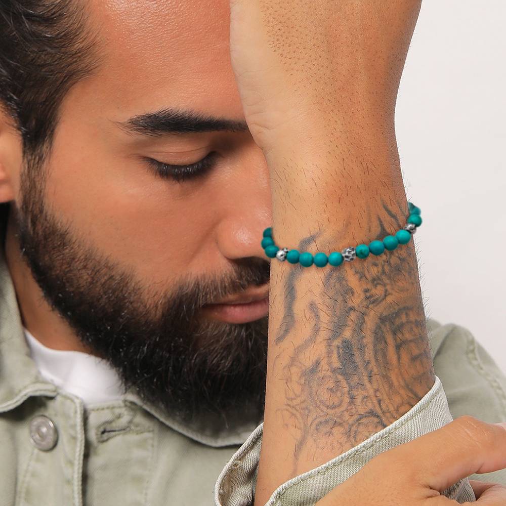 Kuzzoi Armband Beads | Howlith (Türkis) Neueste Mode