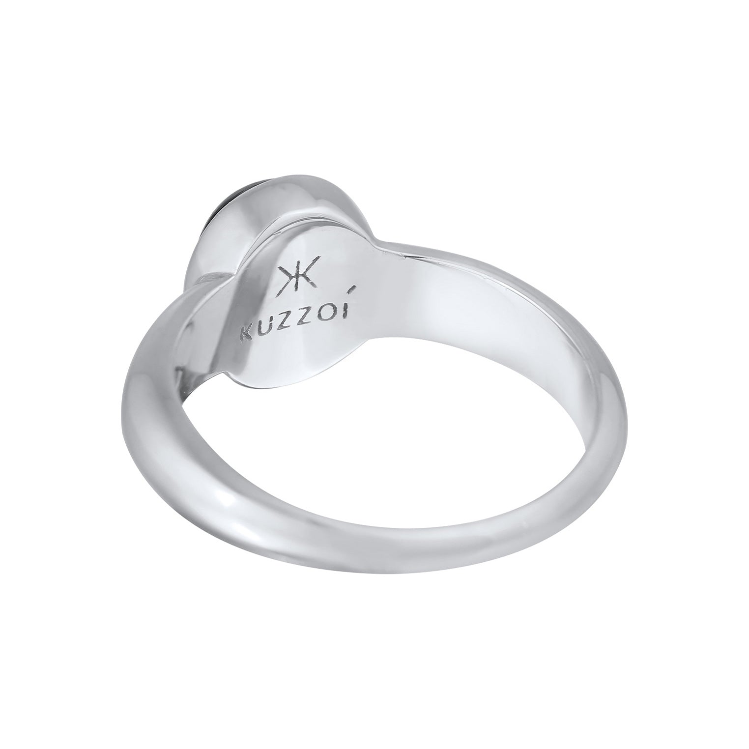 Kuzzoi Siegelring Oval | Onyx (Schwarz) Kostenloser Versand international