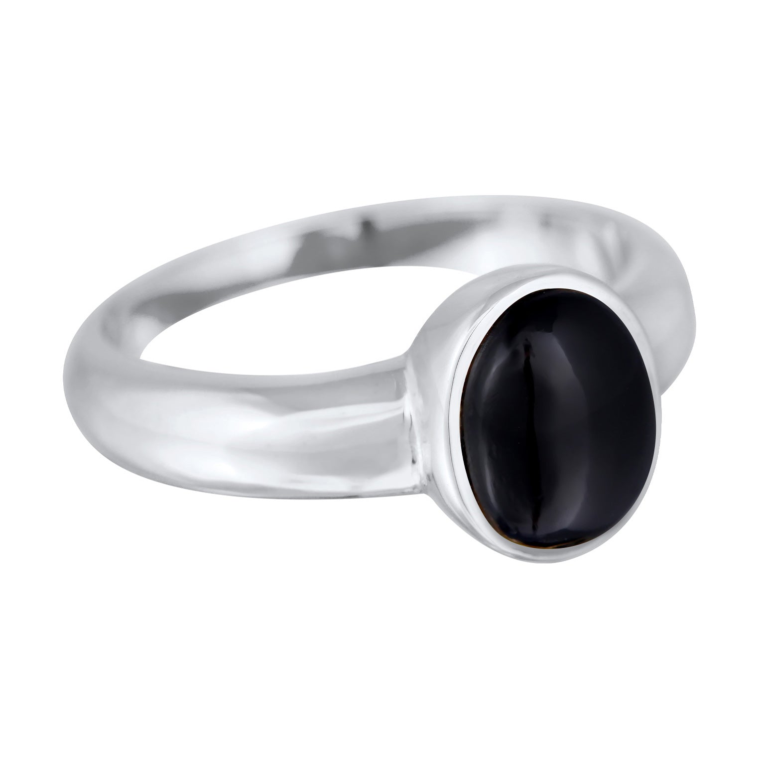 Kuzzoi Siegelring Oval | Onyx (Schwarz) Kostenloser Versand international