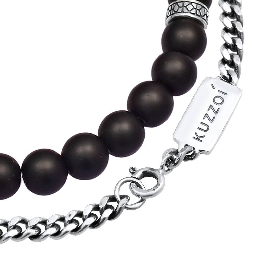 Kuzzoi Panzer-Armband Set | Onyx (Schwarz) Speichern exportieren