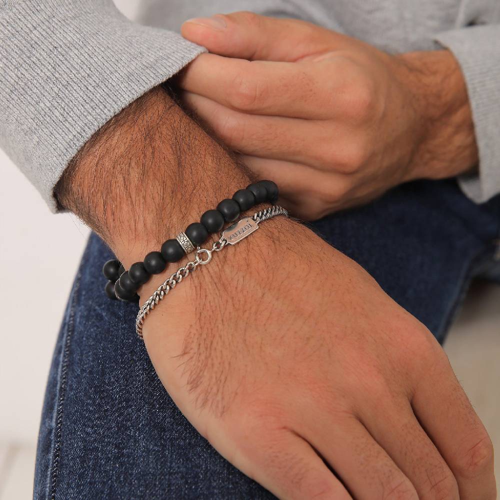 Kuzzoi Panzer-Armband Set | Onyx (Schwarz) Speichern exportieren