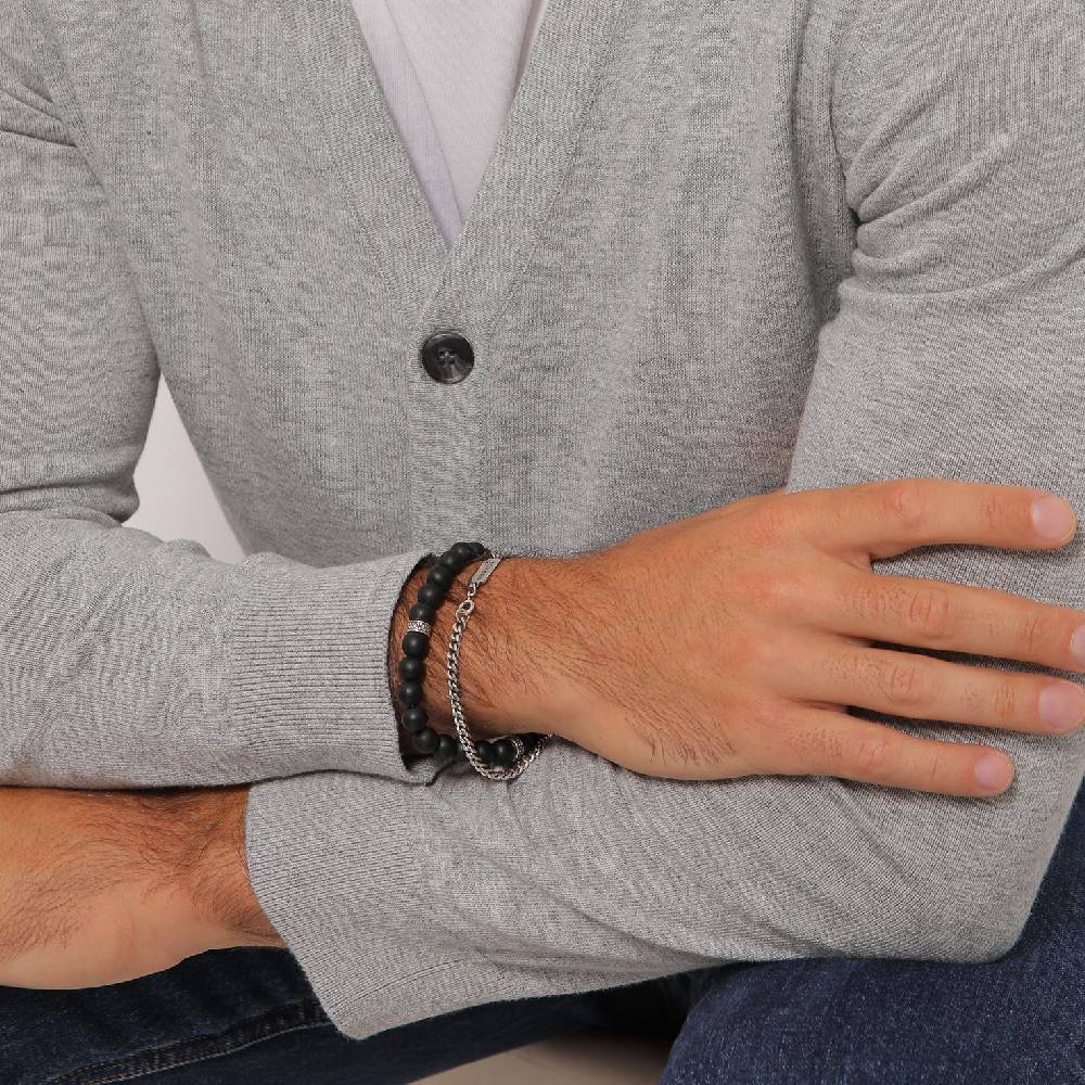 Kuzzoi Panzer-Armband Set | Onyx (Schwarz) Speichern exportieren