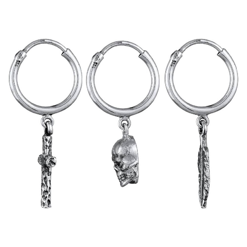 Kuzzoi Ohrringset Totenkopf im Angebot