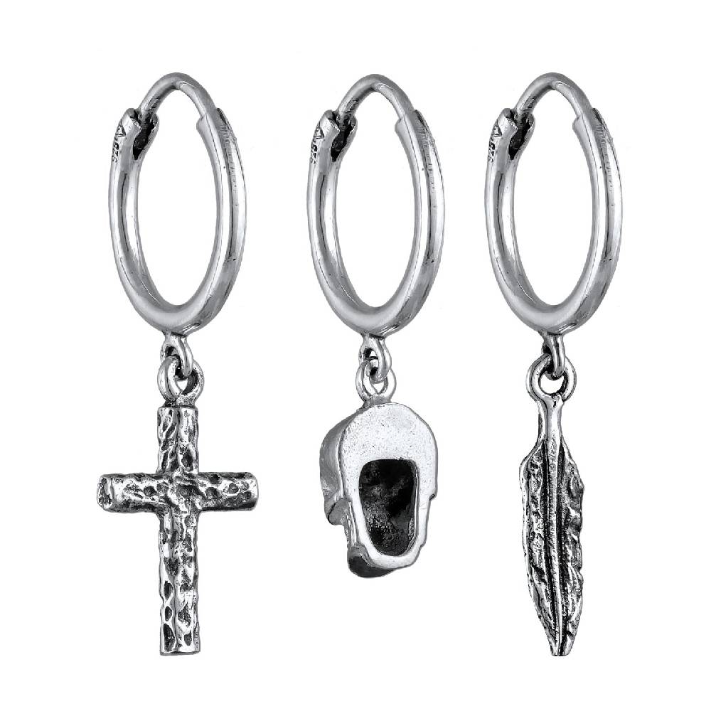 Kuzzoi Ohrringset Totenkopf im Angebot