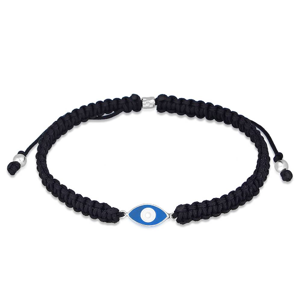 Kuzzoi Armband Evil Eye | Nylon (Schwarz) Fabrikverkauf