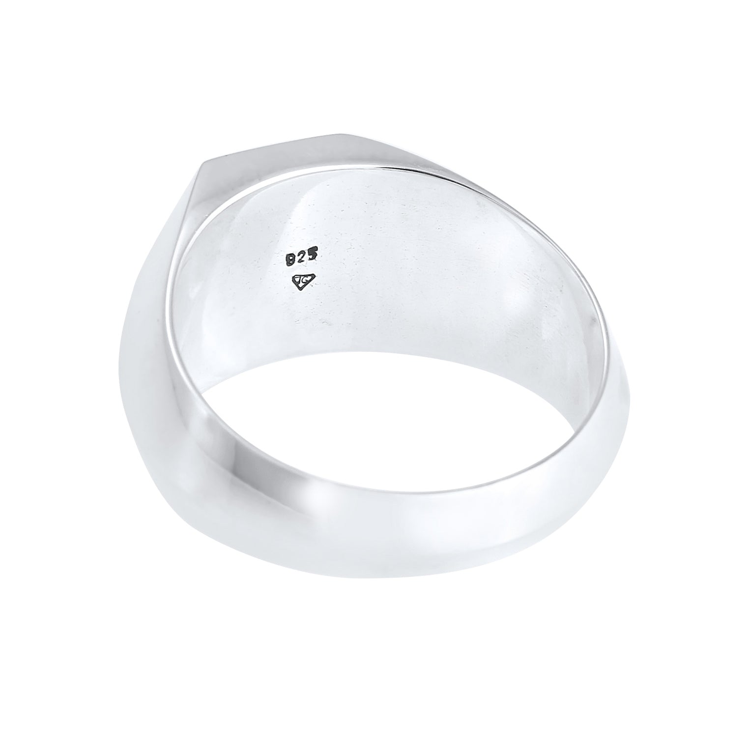 Kuzzoi Siegelring Geo | Emaille (Schwarz) Zeitbegrenzte Promotion