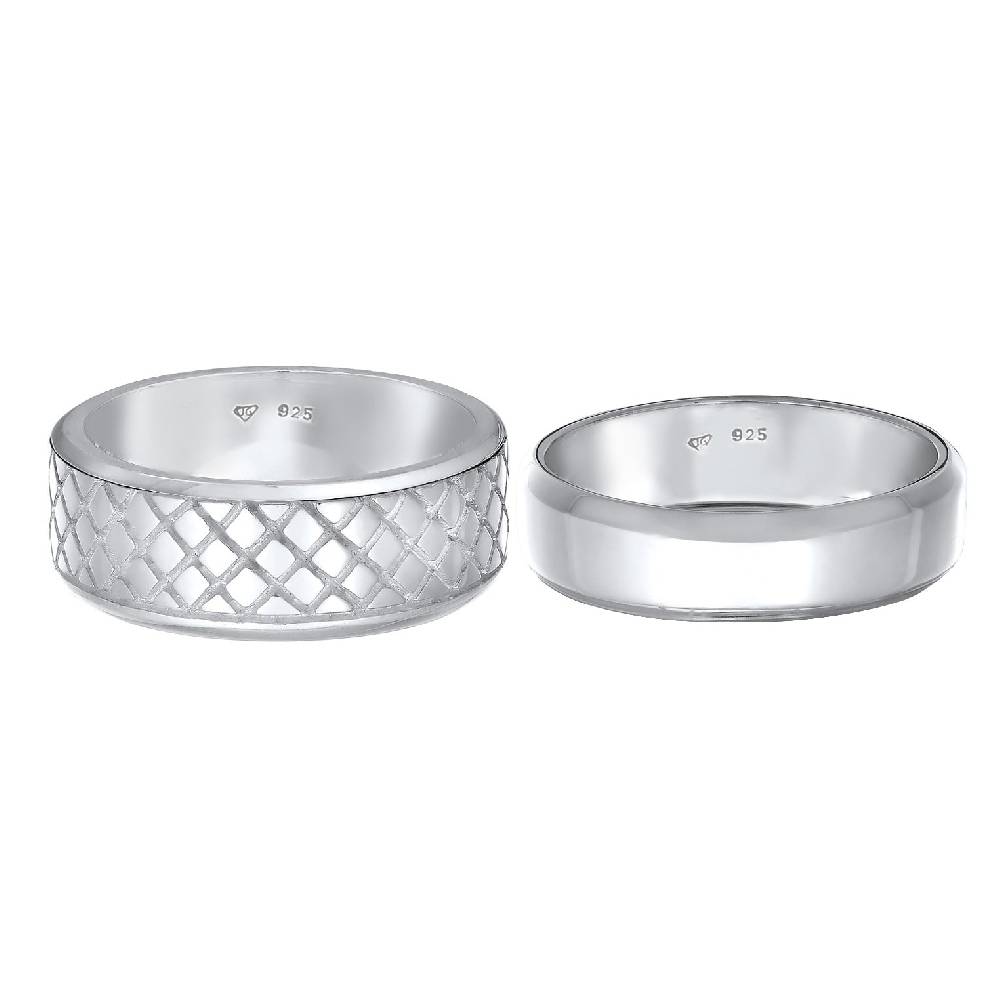 Kuzzoi Bandring 2er Set Struktur Sonderangebot der Fabrik