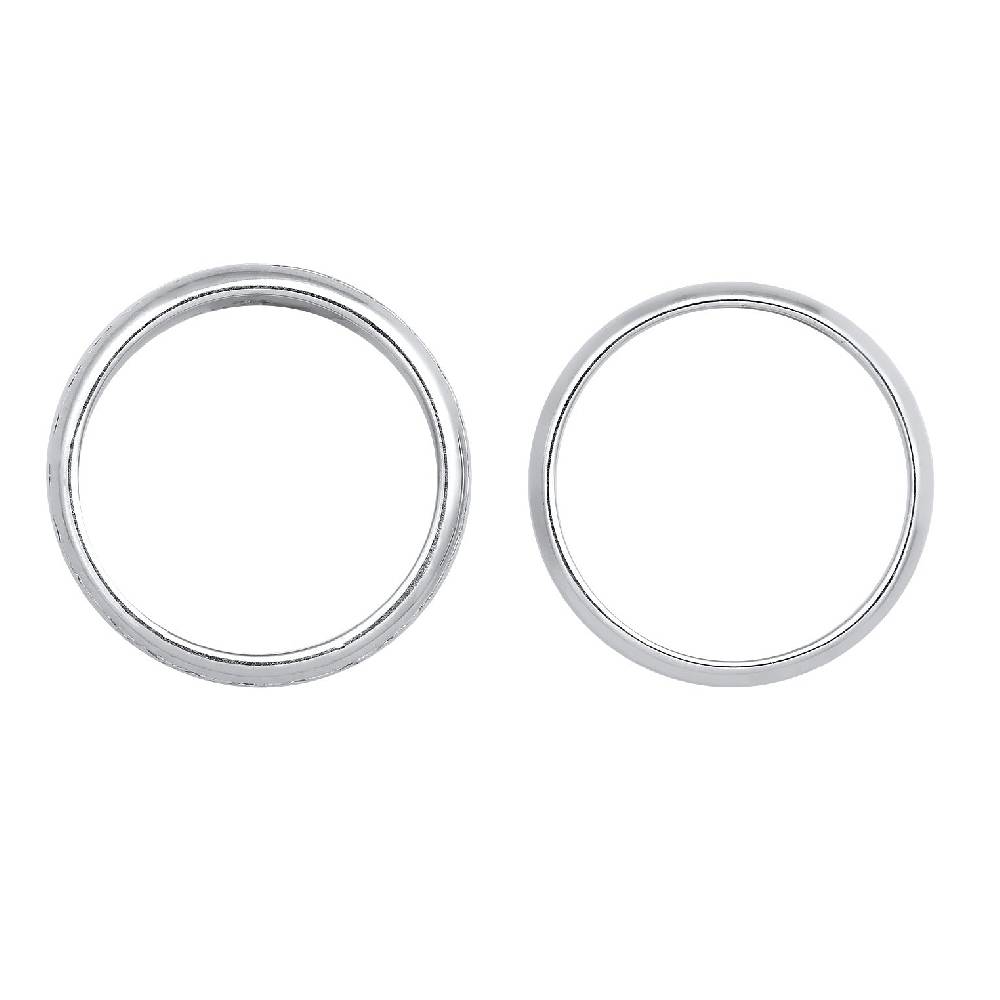 Kuzzoi Bandring 2er Set Struktur Sonderangebot der Fabrik