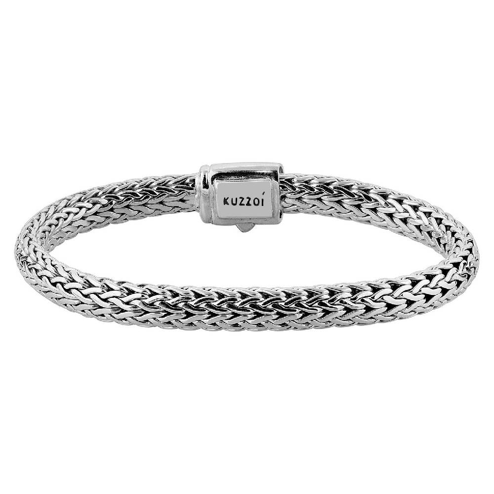Kuzzoi Panzer-Armband | Zirkonia (Weiß) Blitzverkäufe