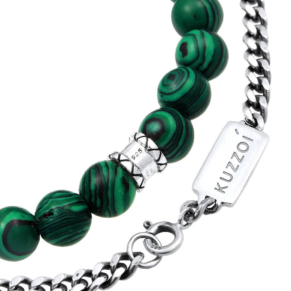 Kuzzoi Armbandset Perlen | Malachit (synt.) Sonderangebot