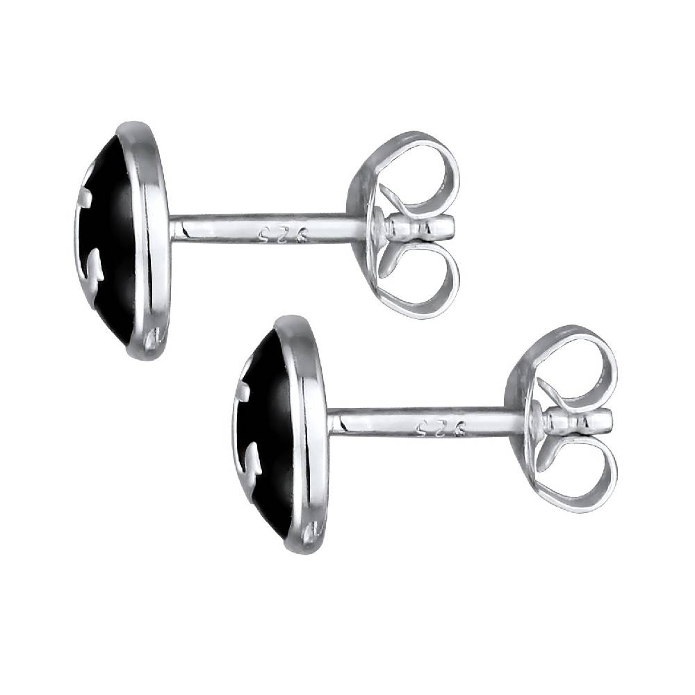 Kuzzoi Ohrstecker Anker | Emaille (Schwarz) Jubiläumsangebot