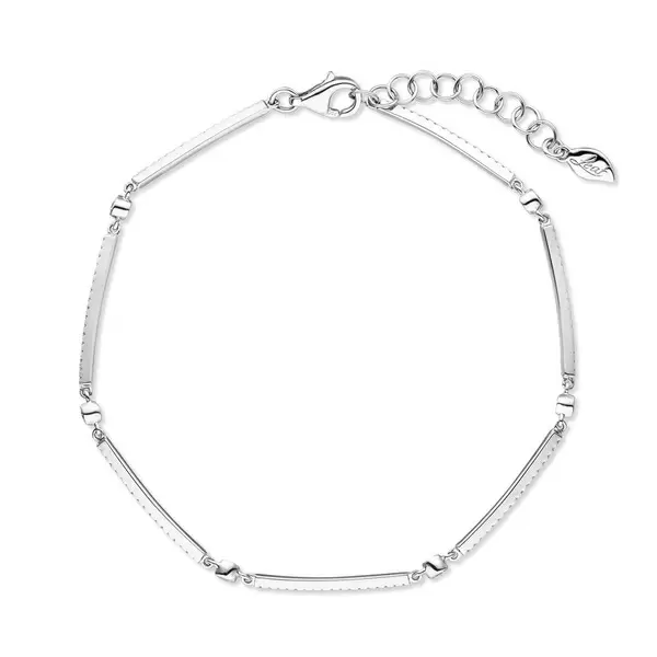 Leaf Jewelry Armband Bar, 18K Weissgold, Diamanten Online Outlet