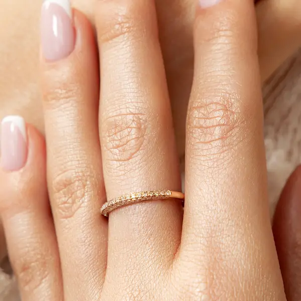 Leaf Jewelry Ring DAZZLE mit Diamanten, 14K Weißgold Blitzangebot