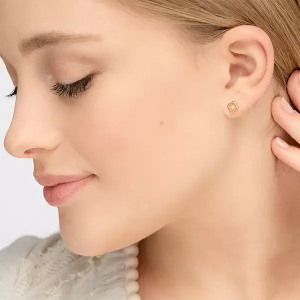 Leaf Jewelry Ohrstecker Clover, 14 K Gelbgold JETZT KAUFEN