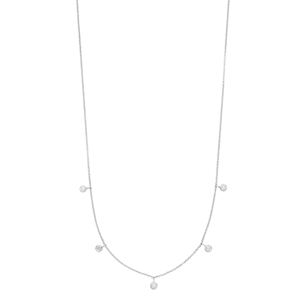 Leaf Jewelry Halskette "my first diamond" Charms, 14 K Weißgold Letzte 2 Tage