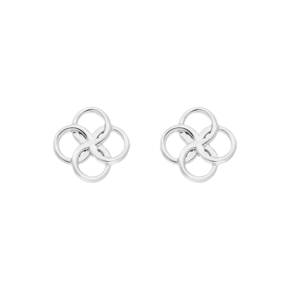 Leaf Jewelry Ohrstecker Clover Charm, 925 Sterlingsilber Kostenloser Versand international
