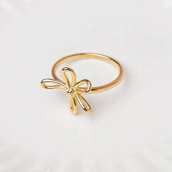 Leaf Jewelry Ring Blossom, 18 K Gelbgold vergoldet 2025