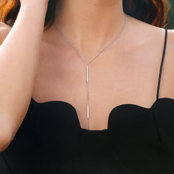 Leaf Jewelry Y-Halskette Basic, 925 Sterlingsilber Online