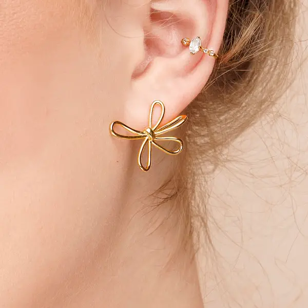 Leaf Jewelry Ohrstecker Blossom, groß, 925 Sterlingsilber Verkauf