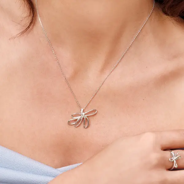 Leaf Jewelry Halskette Blossom, 18 K Gelbgold vergoldet Angebote