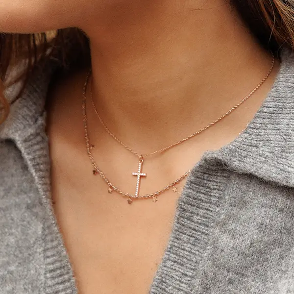 Leaf Jewelry Halskette Labradorit Stars, 18 K Gelbgold vergoldet Sonderangebot