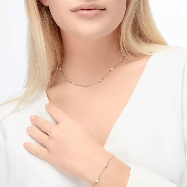 Leaf Jewelry Halskette Pure mit Süßwasserzuchtperlen, 925 Sterlingsilber Flash Sale