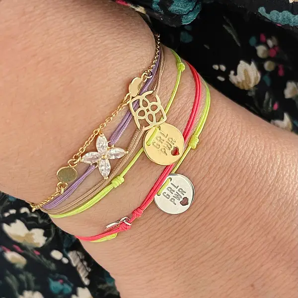 Leaf Jewelry Charity Armband GRL PWR, Koralle VIP-Rabatte