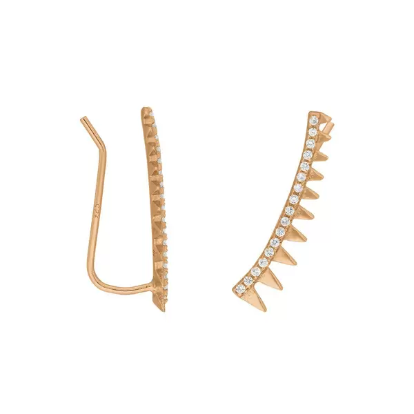 Leaf Jewelry Earclimber Memory II, 18 K Rosegold vergoldet Nur für heute