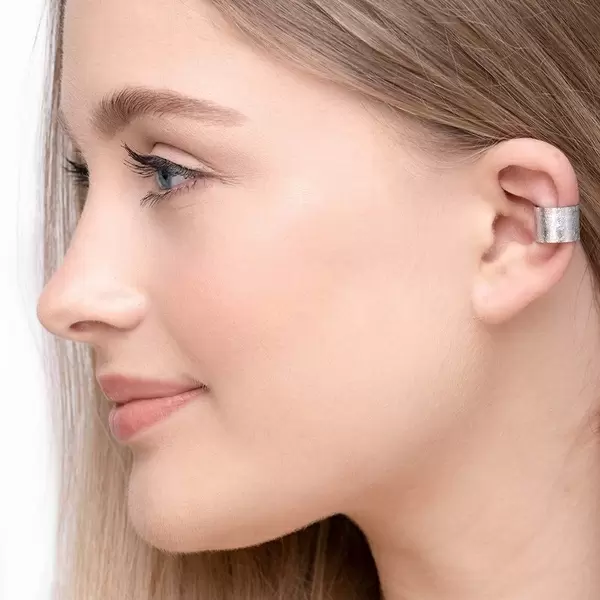 Leaf Jewelry Earcuff Matt, 10mm, 18 K Rosegold vergoldet Bis zu 55% Rabatt