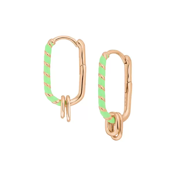 Leaf Jewelry Silber Creole, Rosegold, Neon Twist 50% Rabatt mit kostenlosem Versand
