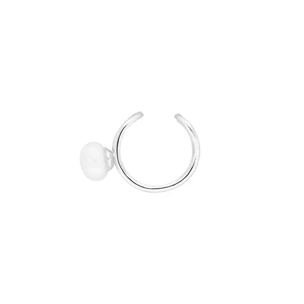 Leaf Jewelry Earcuff 2 Pearls, 925 Sterlingsilber 50% Rabatt für begrenzte Zeit