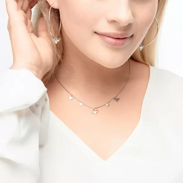 Leaf Jewelry Creole Bee Happy, 925 Sterlingsilber Rabatte dieses Monats
