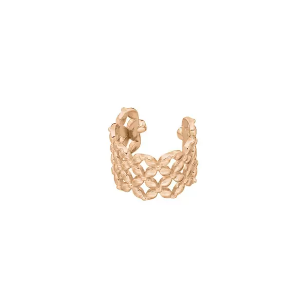Leaf Jewelry Earcuff Grid, 18 K Rosegold vergoldet 2025