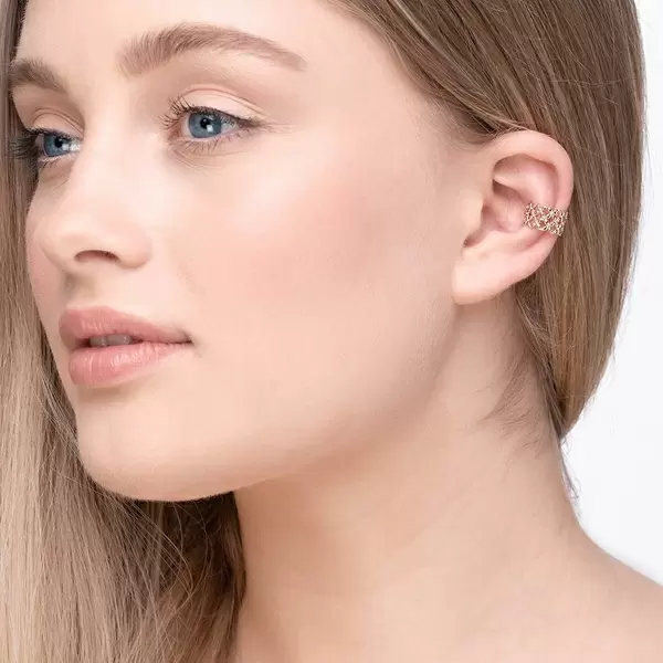Leaf Jewelry Earcuff Grid, 18 K Rosegold vergoldet 2025