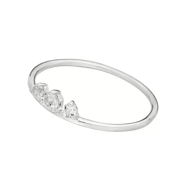 Leaf Jewelry Ring Sweet Gems Bergkristall, 925 Sterlingsilber, Gr.54 Outlet